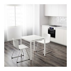 Фото1.Стіл розкладний, білий 75/115x70 GLIVARP 503.347.08 IKEA