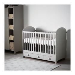 Фото1.Дитяче ліжко, світло-сірий 60x120  GONATT 002.579.53 IKEA