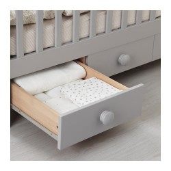 Фото4.Дитяче ліжко, світло-сірий 60x120  GONATT 002.579.53 IKEA