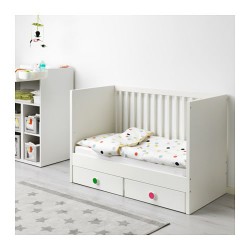 Фото5.Дитяче ліжко біле з ящиками  60x120 STUVA / FRITIDS 391.805.66 IKEA