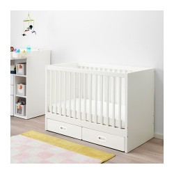 Фото2.Дитяче ліжко з ящиками, біле  60x120 STUVA / FRITIDS 892.531.69 IKEA