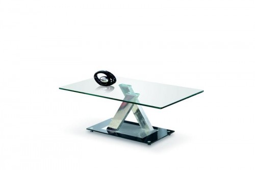 Журнальний столик Halmar XARA Прозорий Чорний