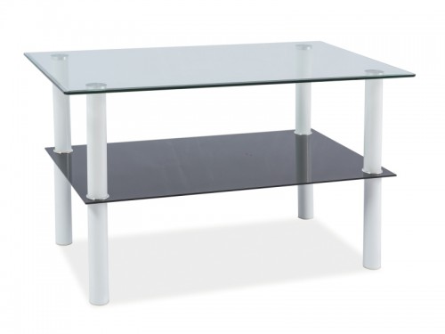 Журнальний столик Signal Doris Чорний Білий