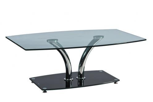 Журнальний столик Signal Kenzo B Прозорий Чорний