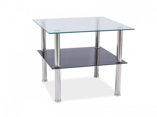 Журнальний столик Signal Tessa 60X60X55 Прозорий