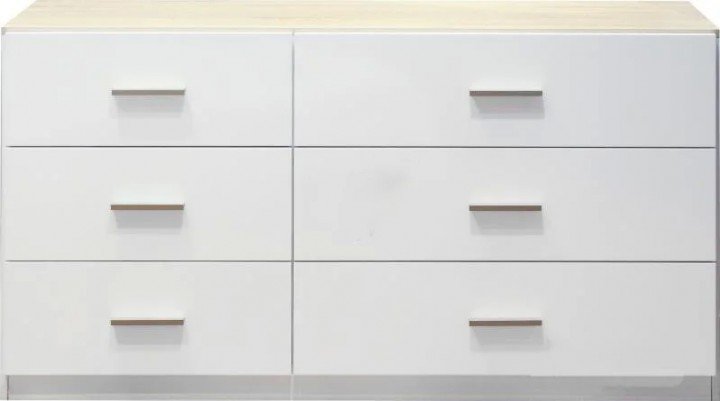 Комод W1600 Embawood Верона Белый, Дуб Сонома