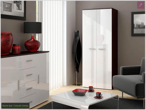 Шафа SZAFA uniwersalna Сama Венге / Білий глянець