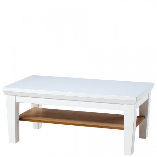 Стіл журнальний AVIGNON 41 SZYNAKA білий / сосна кармель