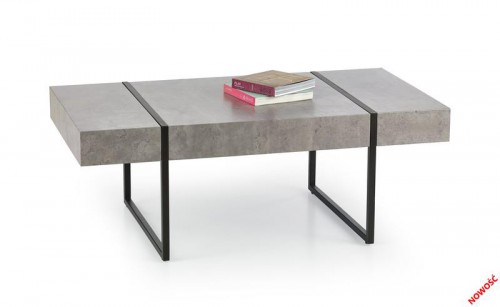 Журнальний столик Halmar TIFFANY Бетон Чорний