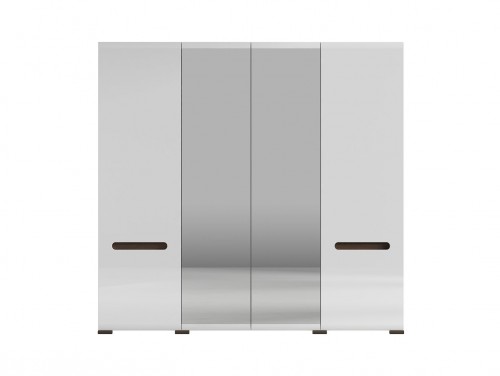 Шафа SZF2D2L / 21/22 з дзеркалами  Azteca BRW білий / білий глянець