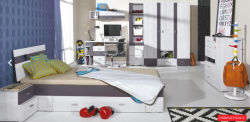 Дитяча Next С Meblar сосна білена / віола або сосна білена / земля