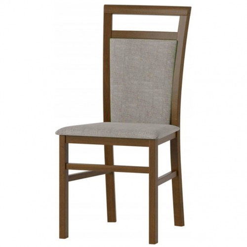 Стілець RONDO 101 SZYNAKA горіх / бежевий