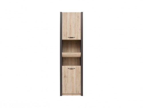 Стелаж REG2D1S/22/6 Executive BRW дуб san remo світлий / сірий вольфрам