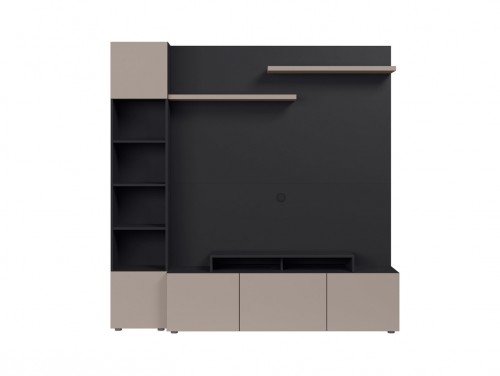 Панель для телевізора MURO/PANEL/TV/200/ASYM MURO BRW антрацит чорний / сірий конго