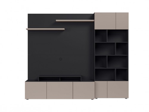 Панель для телевізора MURO/PANEL/TV/240/ASYM Muro BRW антрацит черный / серый конго