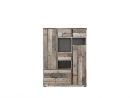 Комод KOM2D1K3S / 13/10 TARBES BRW дуб каньон manor / яблоня crates