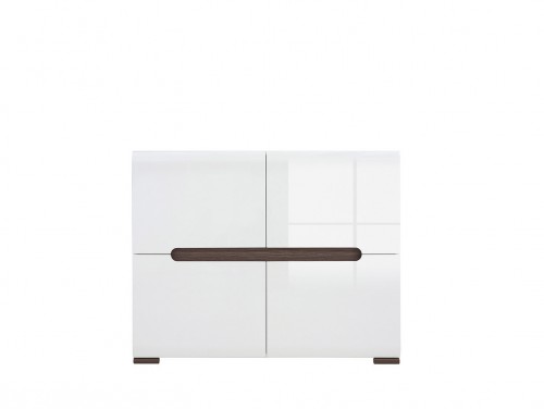 Тумба REG4D/8/11 Azteca BRW дуб san remo / білий глянець