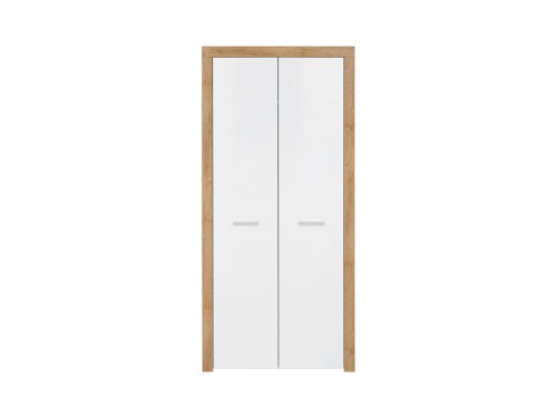 Шафа SZF2D Balder BRW білий глянець / дуб рів'єра