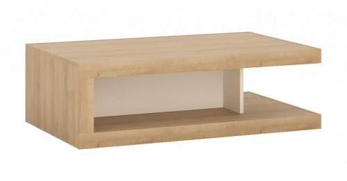 Столик журнальний LYON  LYOT02  WOJCIK дуб рів'єра / білий блиск