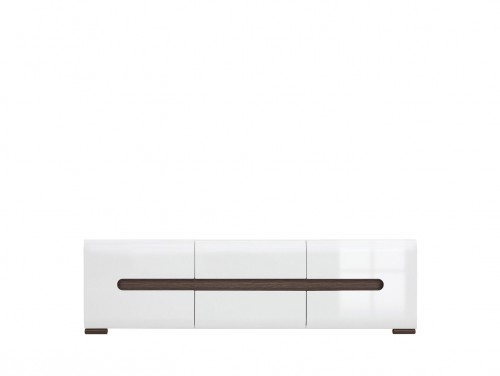 Тумба ТВ RTV2D2S/4/15 Azteca BRW белый / белый глянец