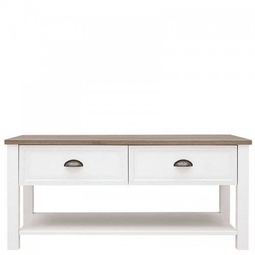 Стіл журнальний LAW / 110 Cannet BRW білий / дуб каньйон монумент