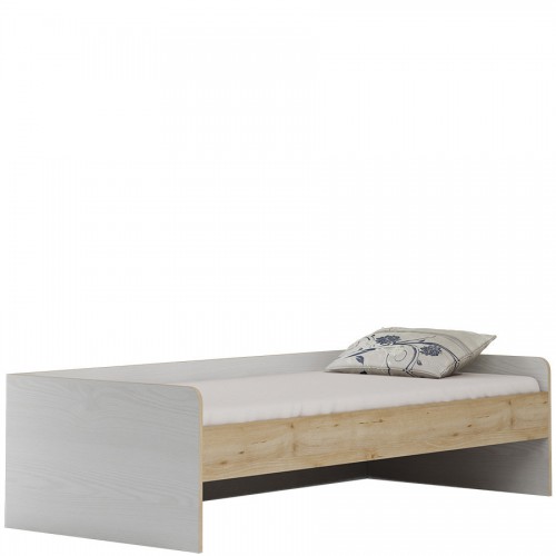 Ліжко 90х200 Happy 50 SZYNAKA біла сибірська модрина / бук