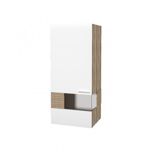 Шафа-вітрина ліва навісна Comforti P Blonski дуб сонома трюфель/білий глянець 