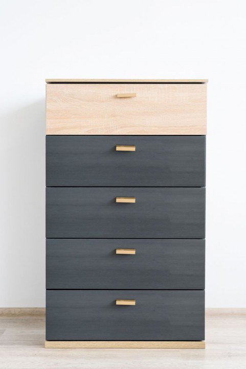 Комод W600 Embawood Капри Oak sonomo / Grey