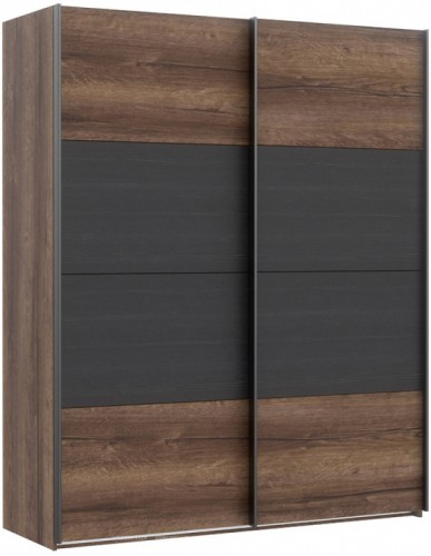 Шкаф RMRS824E1 DREAMER Forte дуб черный / дуб шляхетный