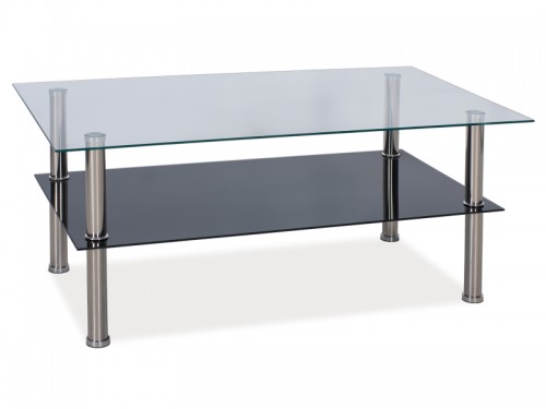 Журнальний столик Signal Tessa 98X58X43 Прозорий