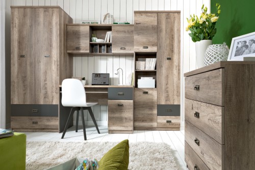 Дитяча MALCOLM БРВ дуб каньйон монумент / сірий вольфрам