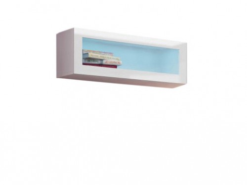 ​Вітрина навісна VIGO 90 білий - чорний глянець CAMA Польща