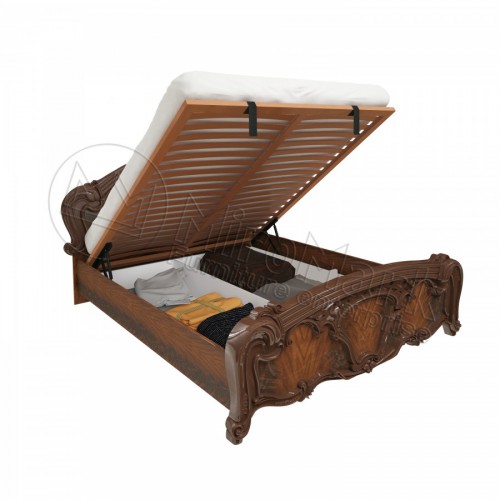 КРОВАТЬ Олимпия 1,8х2,0 Подъемное с каркасом МироМарк Перо Орех