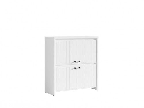 Комод KOM4D Karet BRW белый