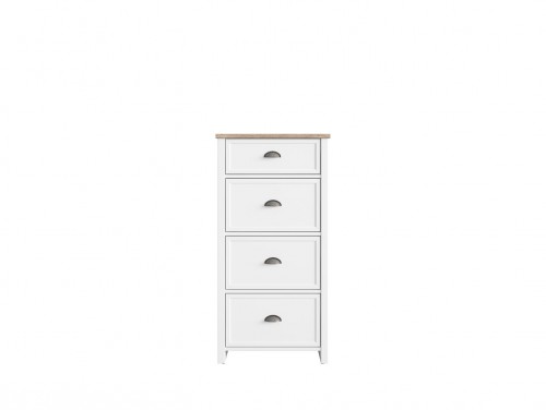 Комод KOM4S / 60 Cannet BRW білий / дуб каньйон монумент