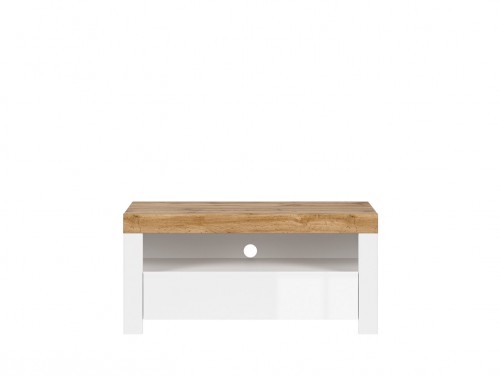 Тумба ТВ RTV1S Holten BRW дуб вотан / глянец белый