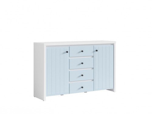 Комод KOM2D4S Karet BRW белый / пацифик
