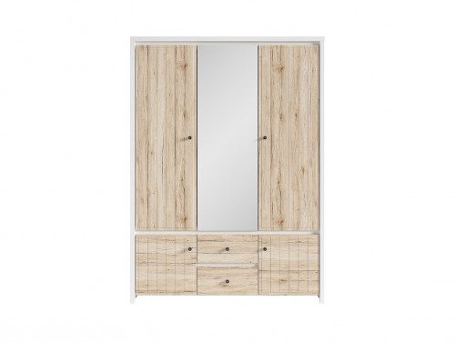 ​Шафа SZF5D2S Karet BRW білий / дуб сан-ремо світлий