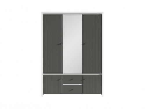 ​Шафа SZF5D2S Karet BRW  білий / вольфрам сірий