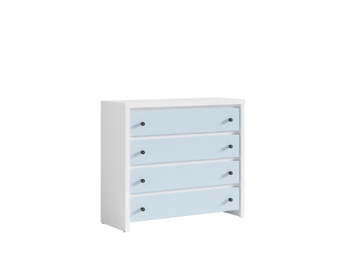 Комод KOM4S Karet BRW белый / пацифик