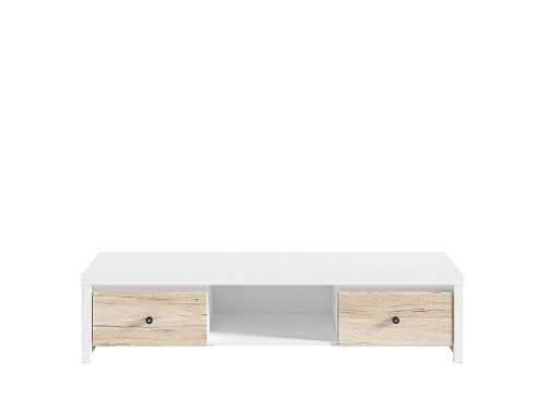 Тумба ТВ RTV2S Karet BRW белый / дуб сан-Ремо светлый