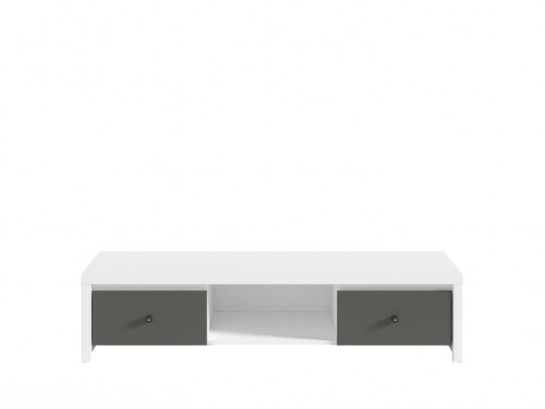 Тумба ТВ RTV2S Karet BRW белый / вольфрам серый
