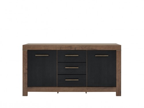 Комод KOM2D3S  BALIN BRW  дуб Монастери / дуб черный