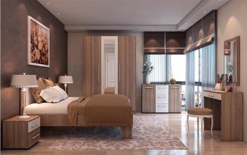 Комплект в спальню Martina 2 Blonski дуб Сонома білий