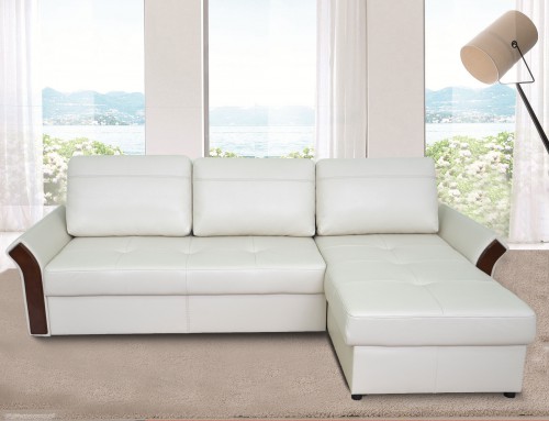 Диван угловой раскладной VIOLA B4 Leather Blonski