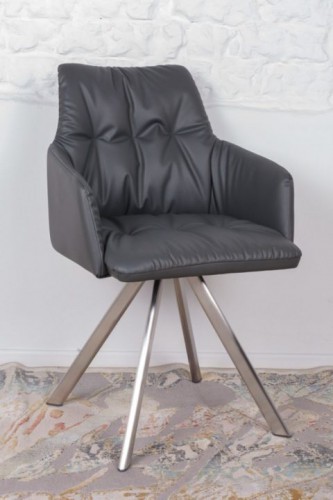 Кресло поворотное Leon Nicolas темно-серое