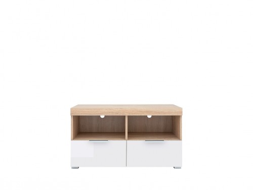 Тумба под телевизор RTV2S  VENLO BRW дуб sonoma / белый глянец