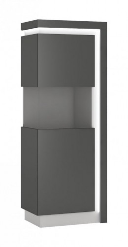 Вітрина 1D ліва LYON LYOV01L  WOJCIK  темно-сірий / платинум
