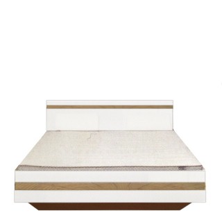 Кровать LOZ160 Вудс БРВ Украина дуб вотан/ белый глянец