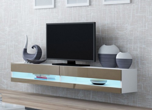 Тумба ТВ 180 Vigo NEW Cama белый / латте глянец